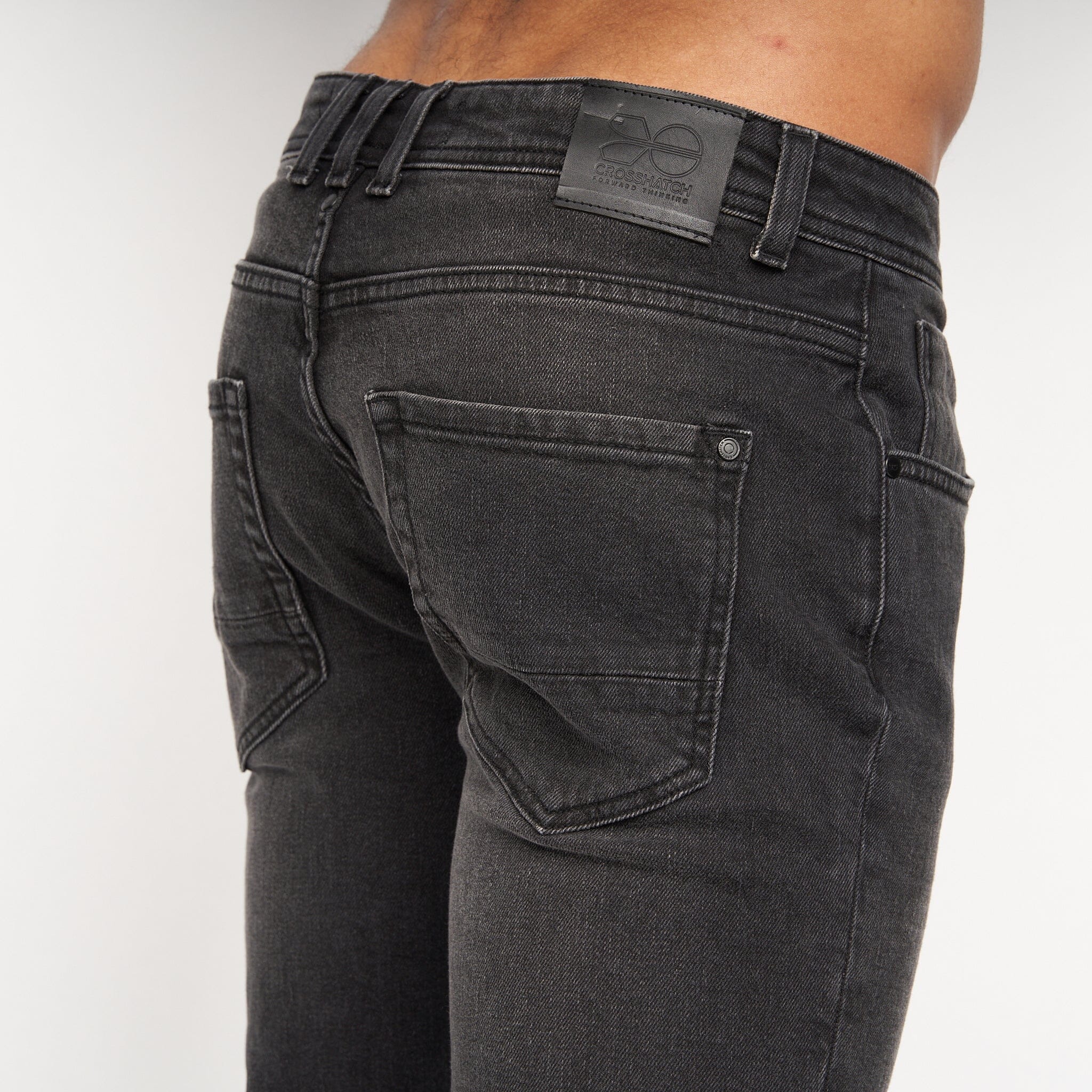 Crosshatch - Sheldons Slim Fit Jeans Black