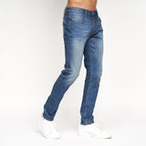 Crosshatch Mens Malcolm Slim Fit Jeans Stone Wash