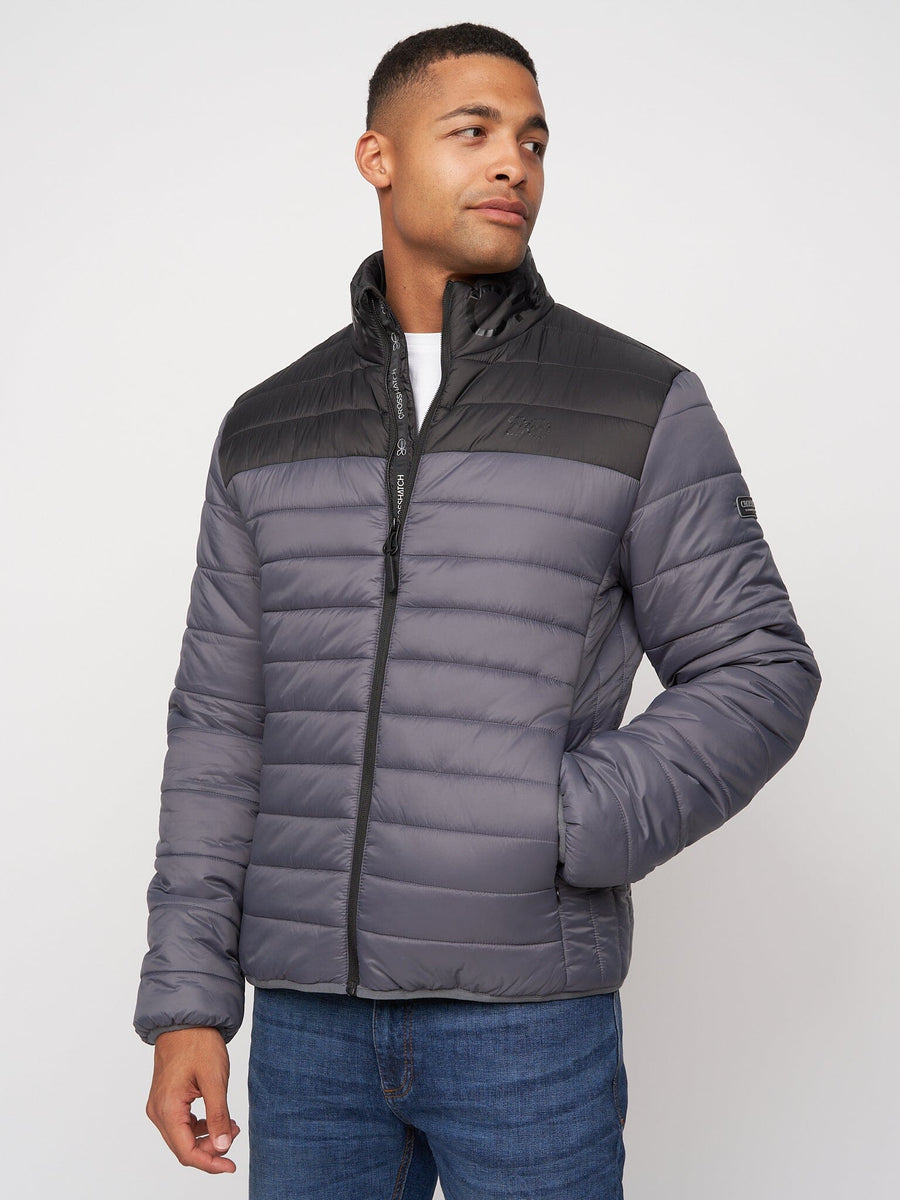 Presnell High Neck Jacket Charcoal