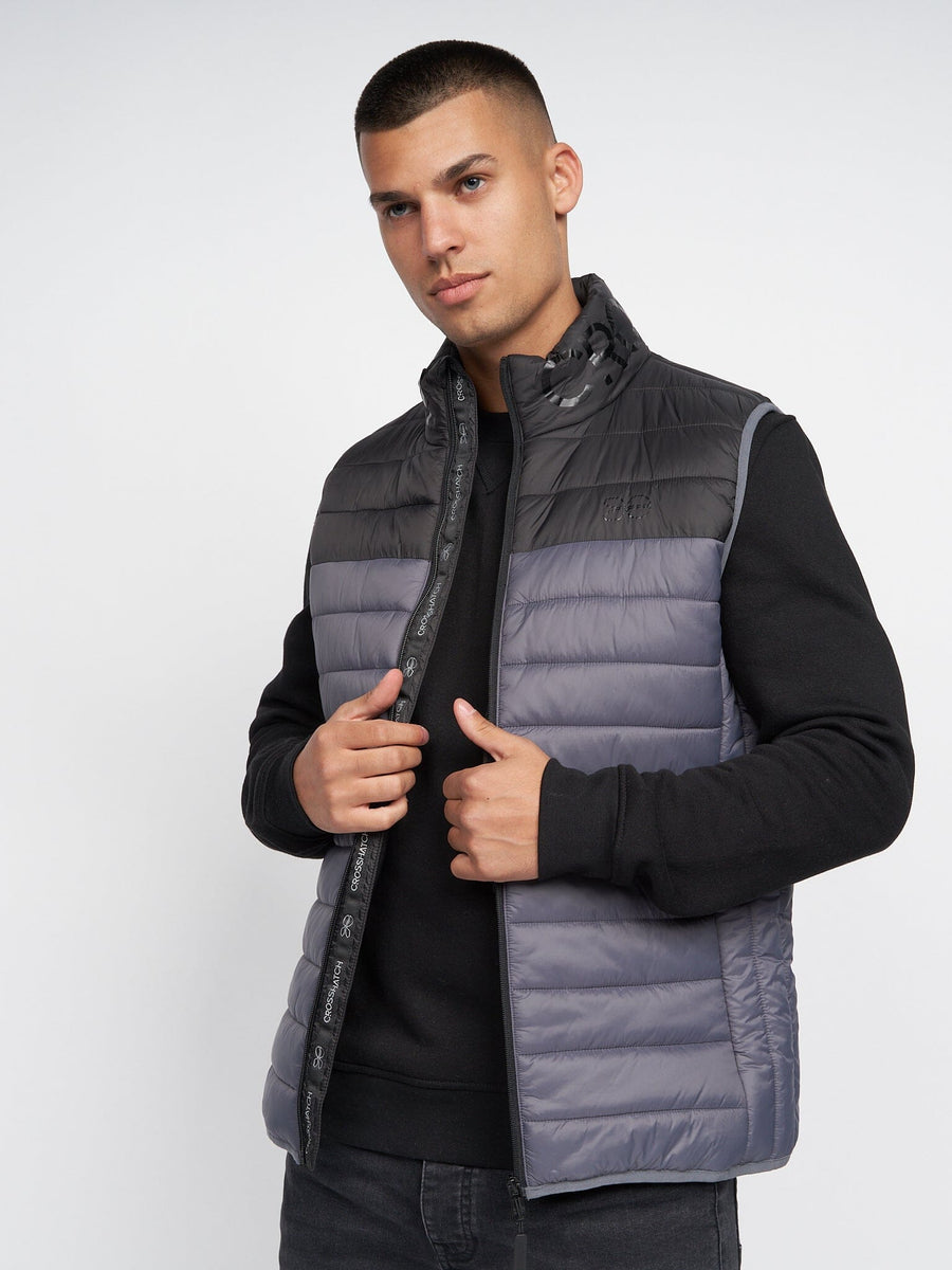 Presnell High Neck Gilet Charcoal