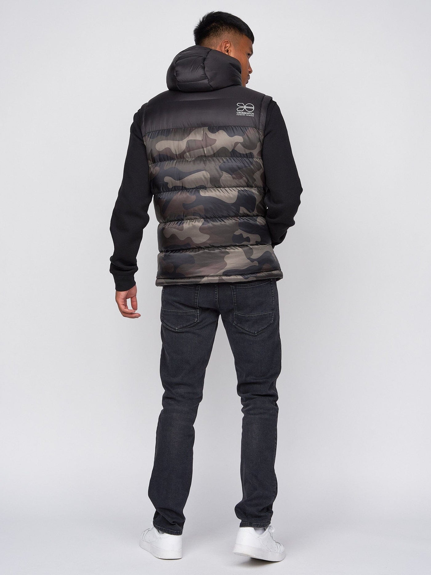 Stanfield Hooded Gilet Forest Camo