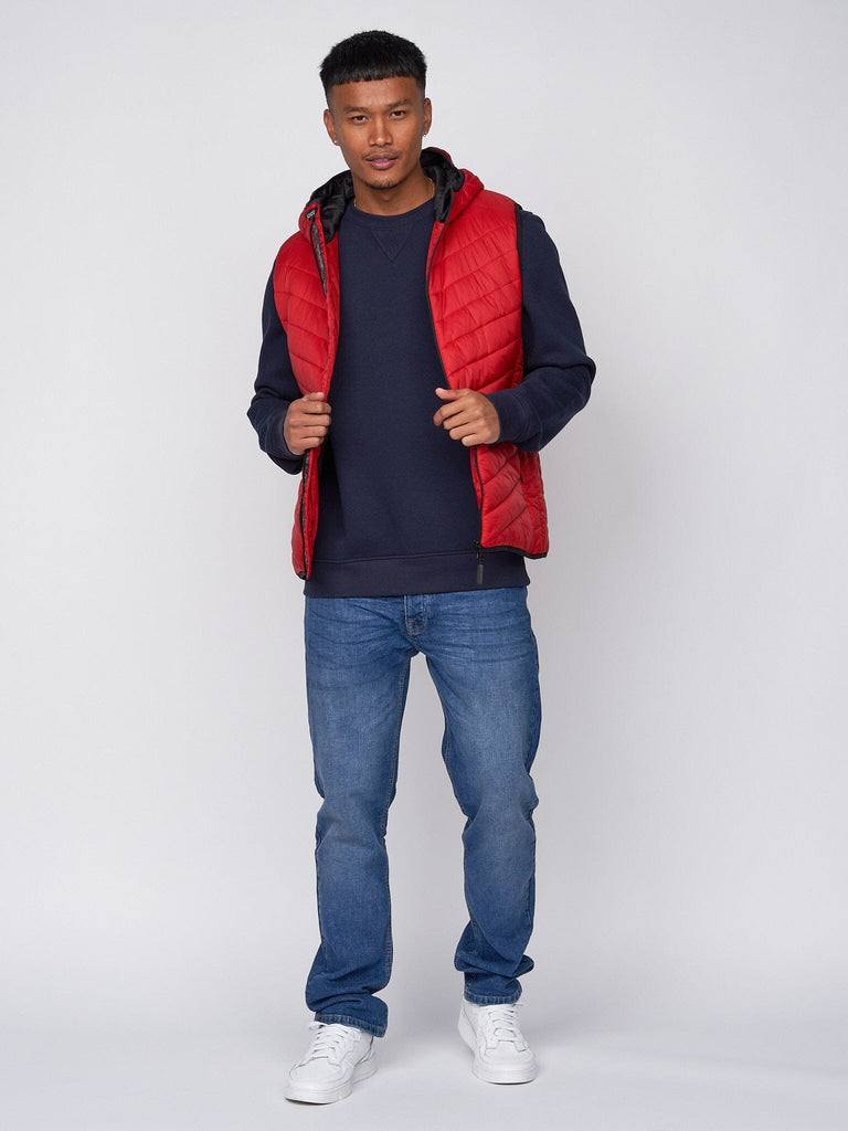 Rawsolid Hooded Gilet Red