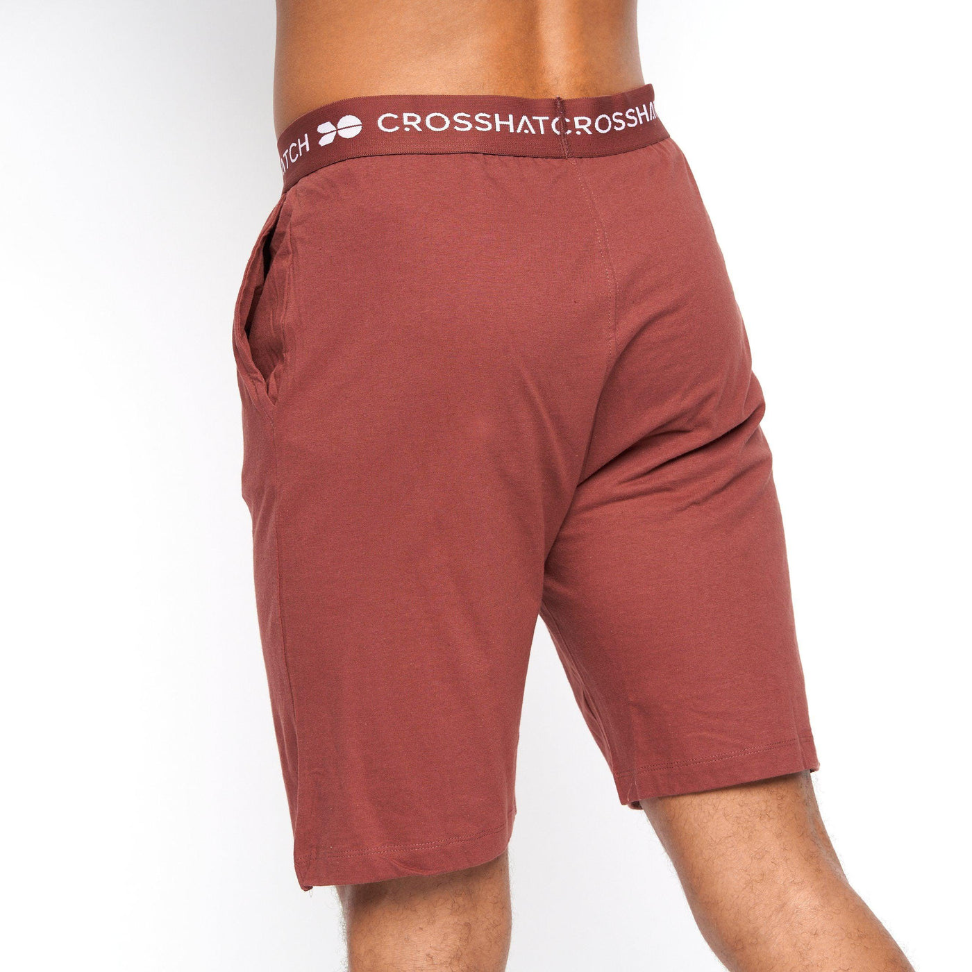 Crosshatch Mens Matharm Loungewear Shorts 2pk Red