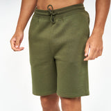 Crosshatch Mens Markz Jogger Shorts Dark Olive
