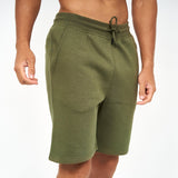 Crosshatch Mens Markz Jogger Shorts Dark Olive
