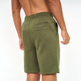Crosshatch Mens Markz Jogger Shorts Dark Olive