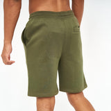Crosshatch Mens Markz Jogger Shorts Dark Olive