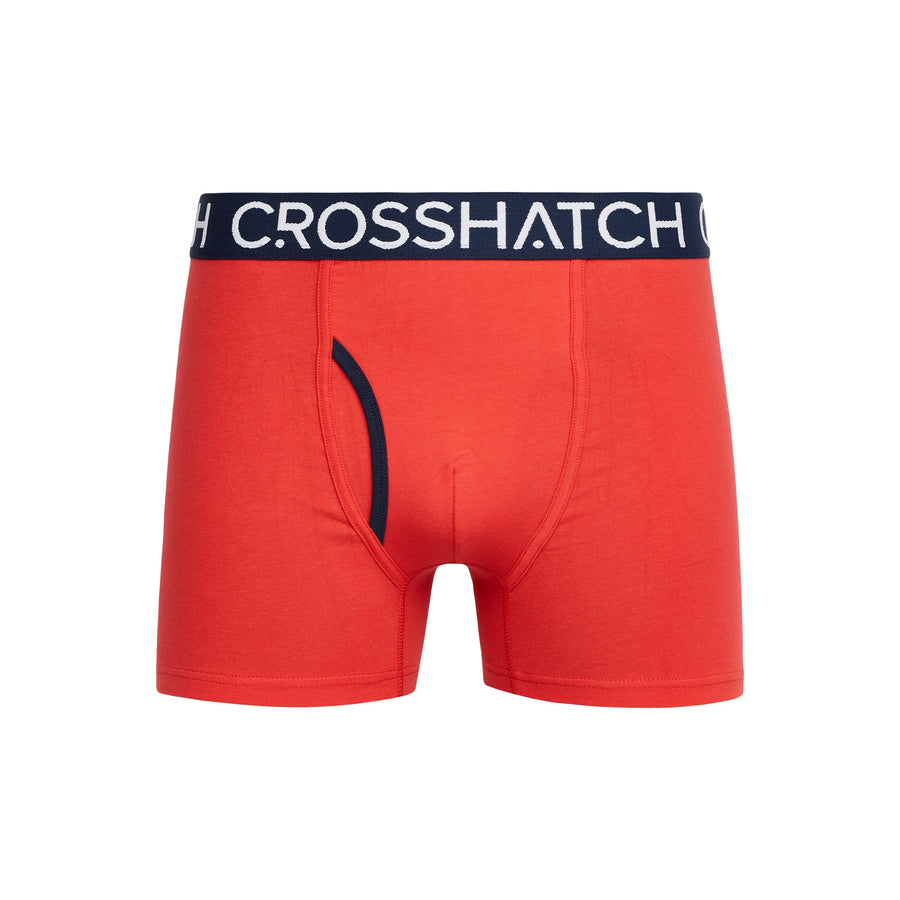 Crosshatch - Mens Lynol Boxers 3pk Red