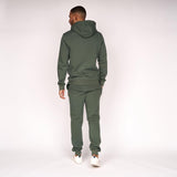 Crosshatch Mens Chelmere Tracksuit Dark Khaki