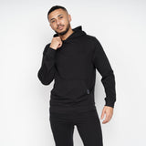 Crosshatch Mens Emmon Hoodie/Jogger Set Black