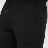 Crosshatch Mens Emmon Hoodie/Jogger Set Black