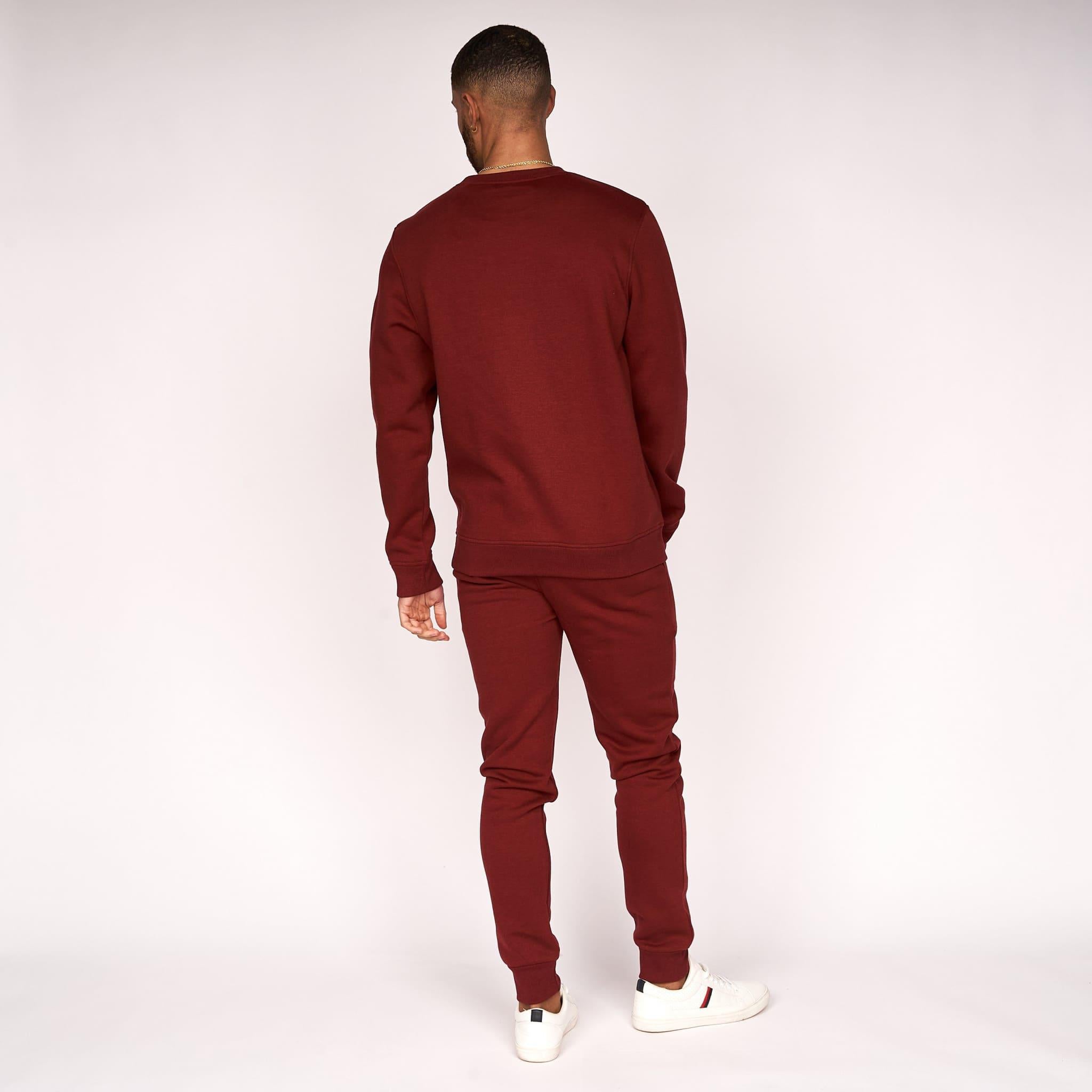 Duck and Cover Mens Felaweres Crew Sweat Russet Brown Crew