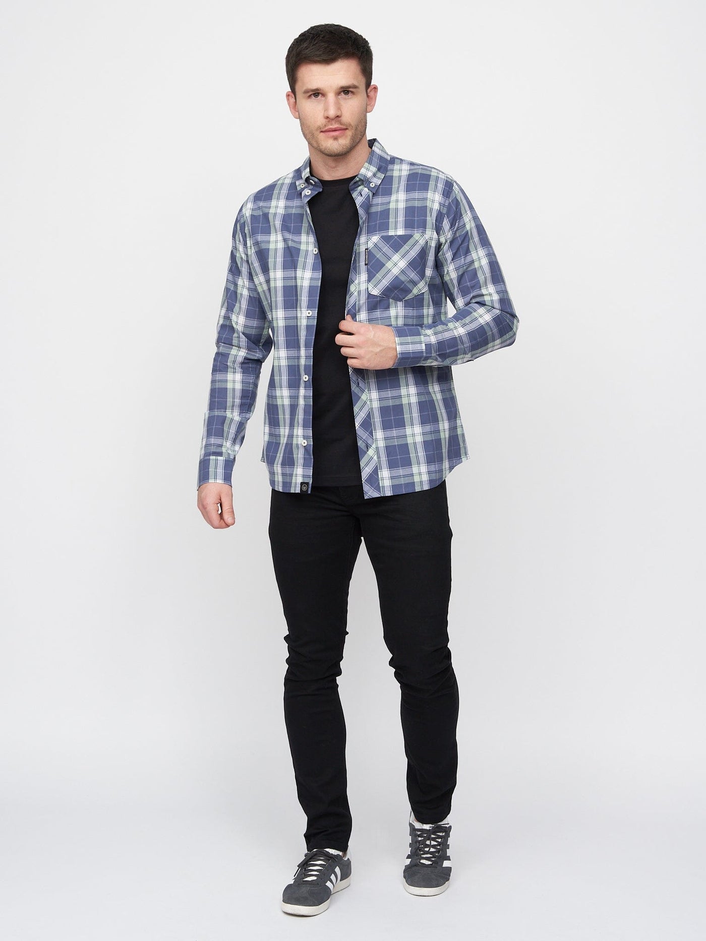 Lennmore Shirt Blue Check