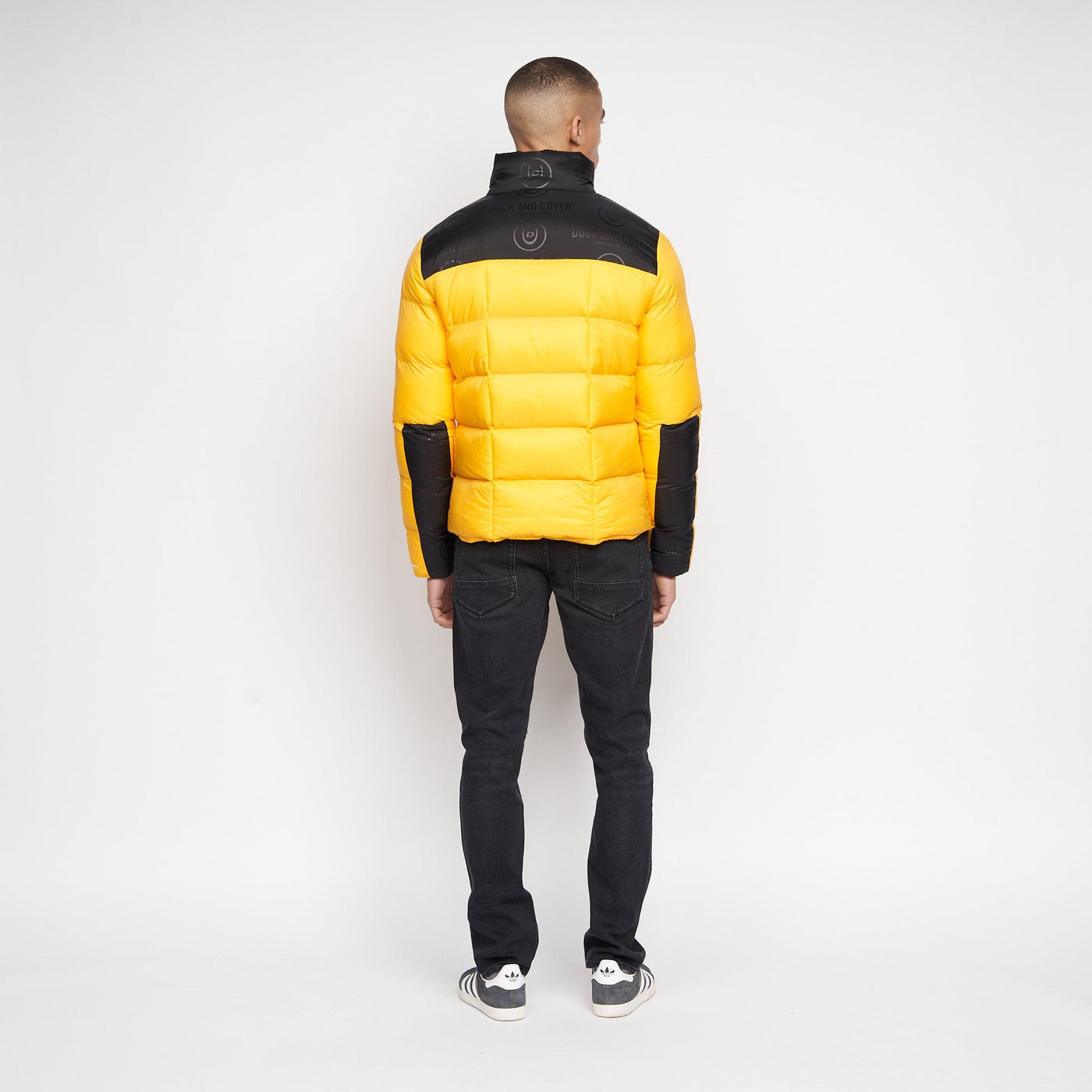 Duck and Cover Mens Synflax Puffer Jacket Yellow