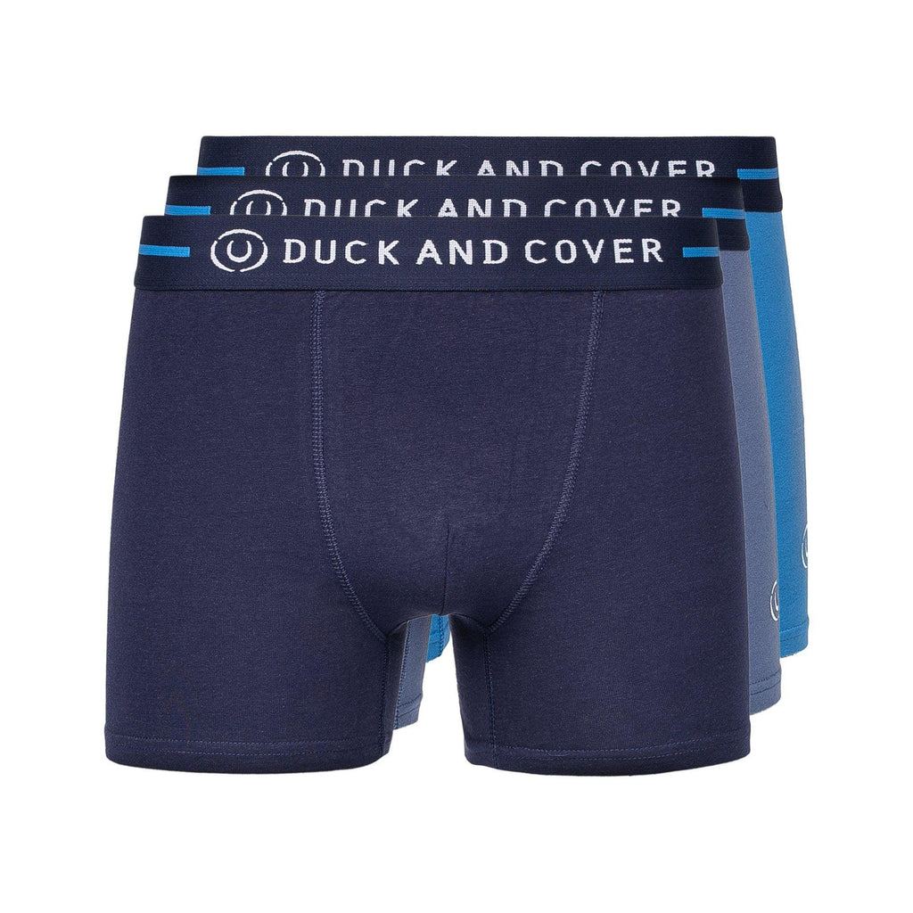 Duck and Cover Mens Scorla Boxers 3pk Blue