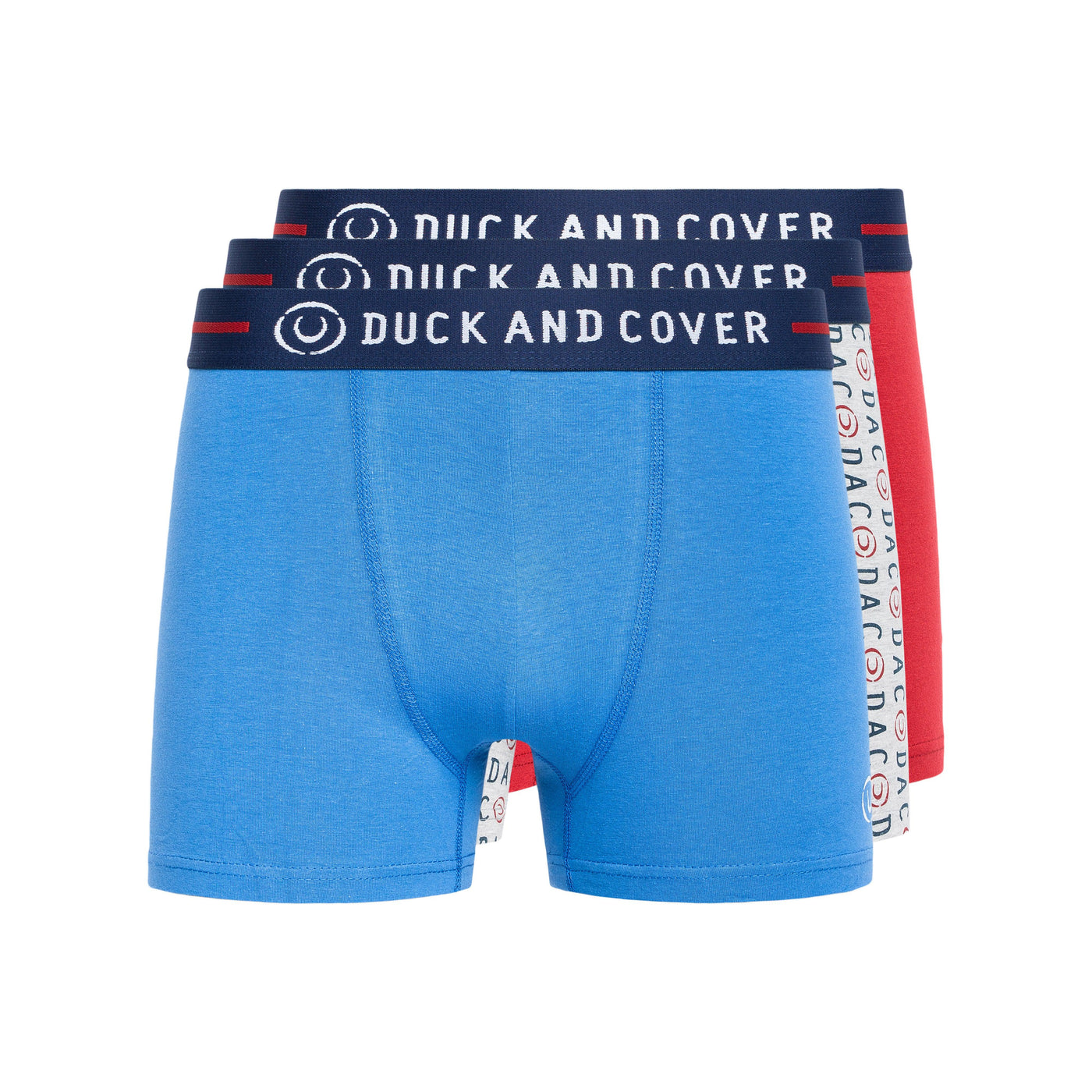 Duck and Cover Mens Stamper 2 Boxer Shorts 3pk