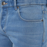 Crosshatch Mens Lampoons Slim Fit Jeans Light Wash