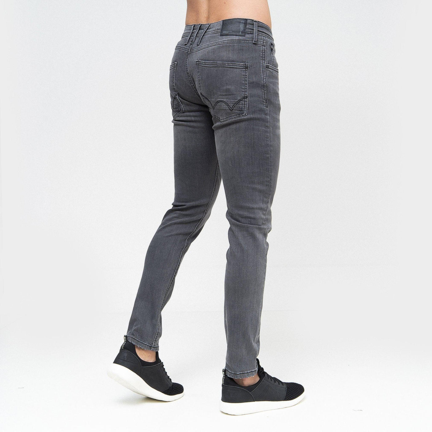 Tranfold Slim Fit Jeans Twin Pack Grey/Tinted Blue