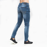Duck and Cover Mens Tranfold Slim Fit Jeans Stone Wash