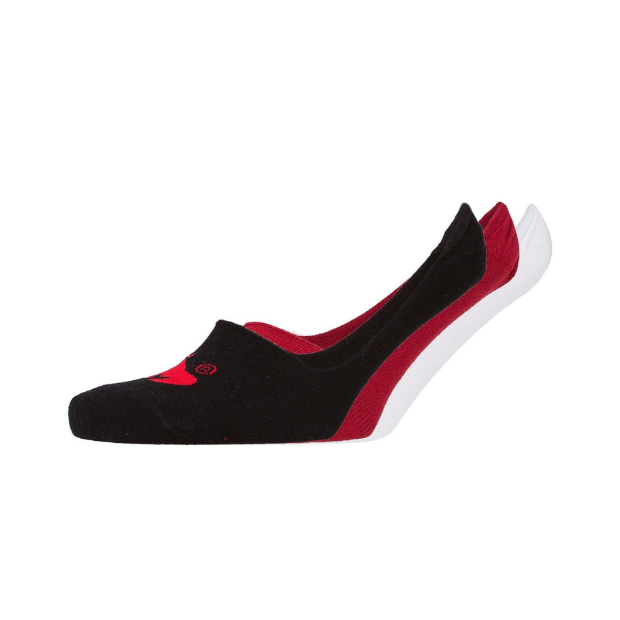 Invisape Socks 3Pk - White/red/black Underwear