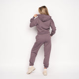 Juice Ladies Danica Crop Hoodie Charcoal Mauve
