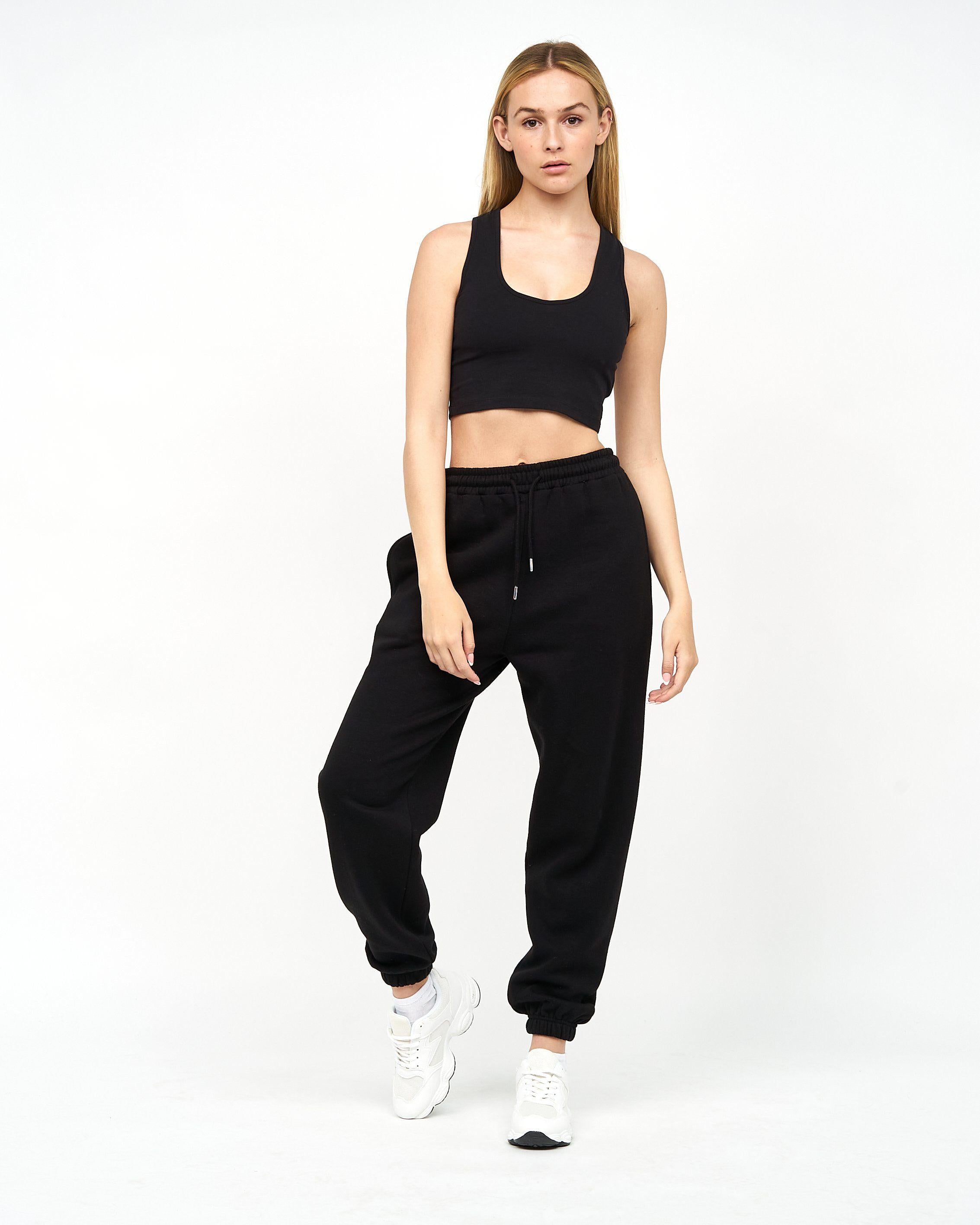 Juice Ladies Mazey Crop Vest Black