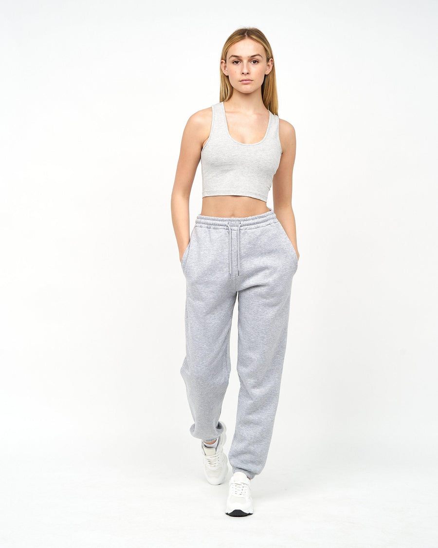 Juice Ladies Mazey Crop Vest Grey Marl