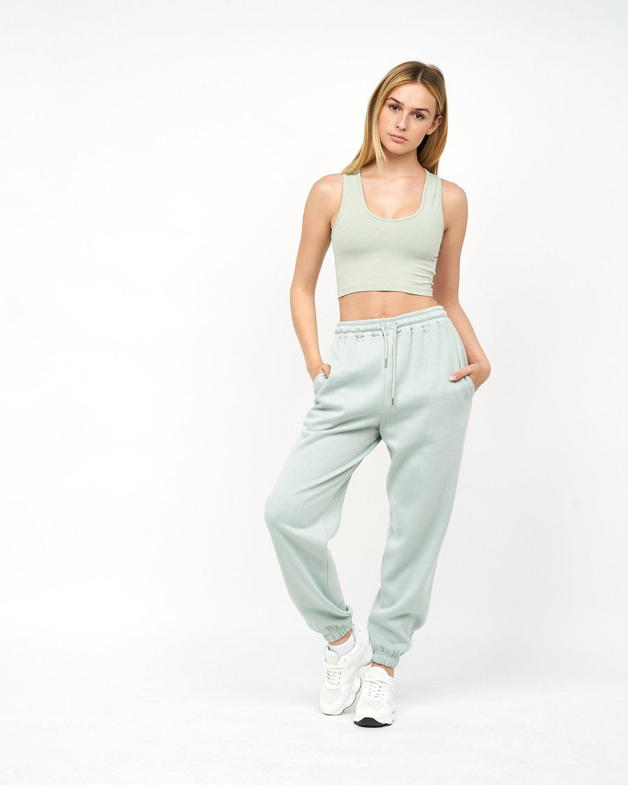 Juice Ladies Mazey Crop Vest Sage