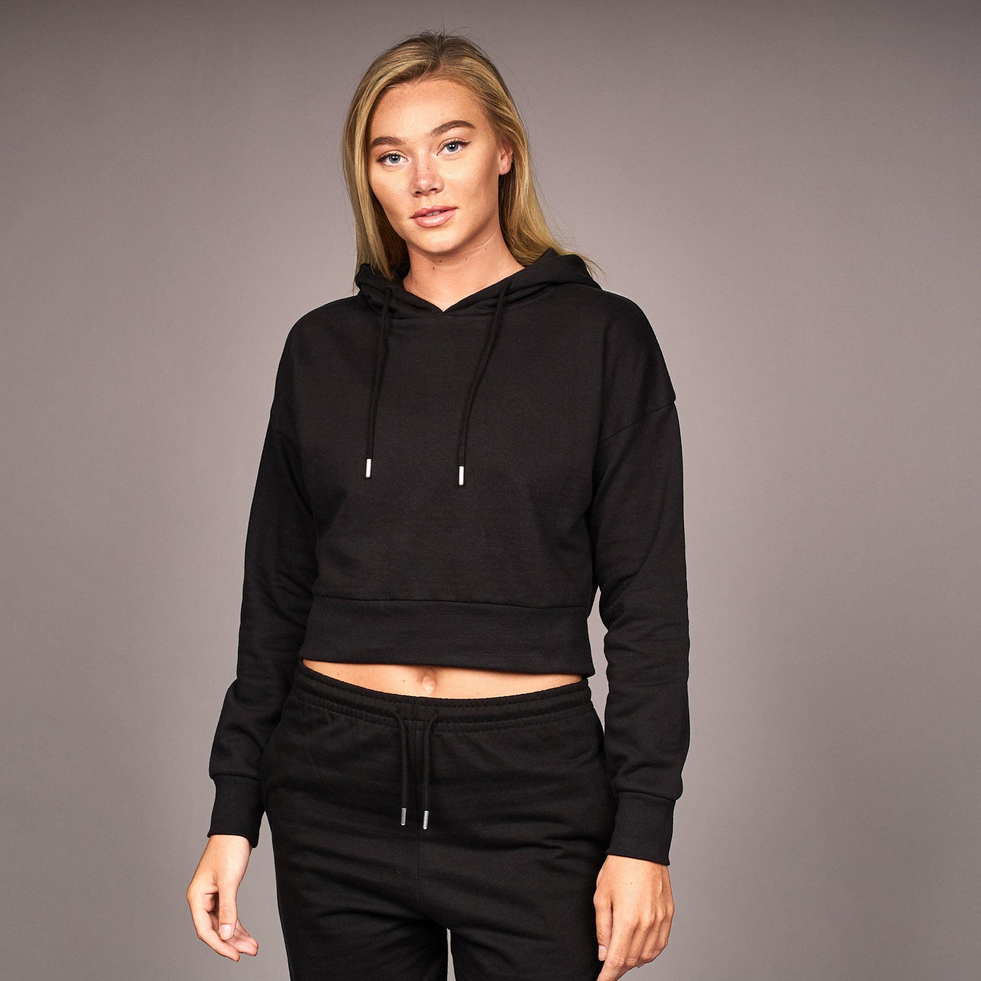 Juice Ladies Danica Crop Hoodie Black