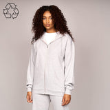 Juice Ladies Fabrica Zip Thru  Hoodie Grey Marl