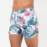 Mauritius Swim Shorts S / White Floral