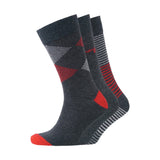 Sig Line Socks 3Pk - Black Assorted 6-11 Accessories