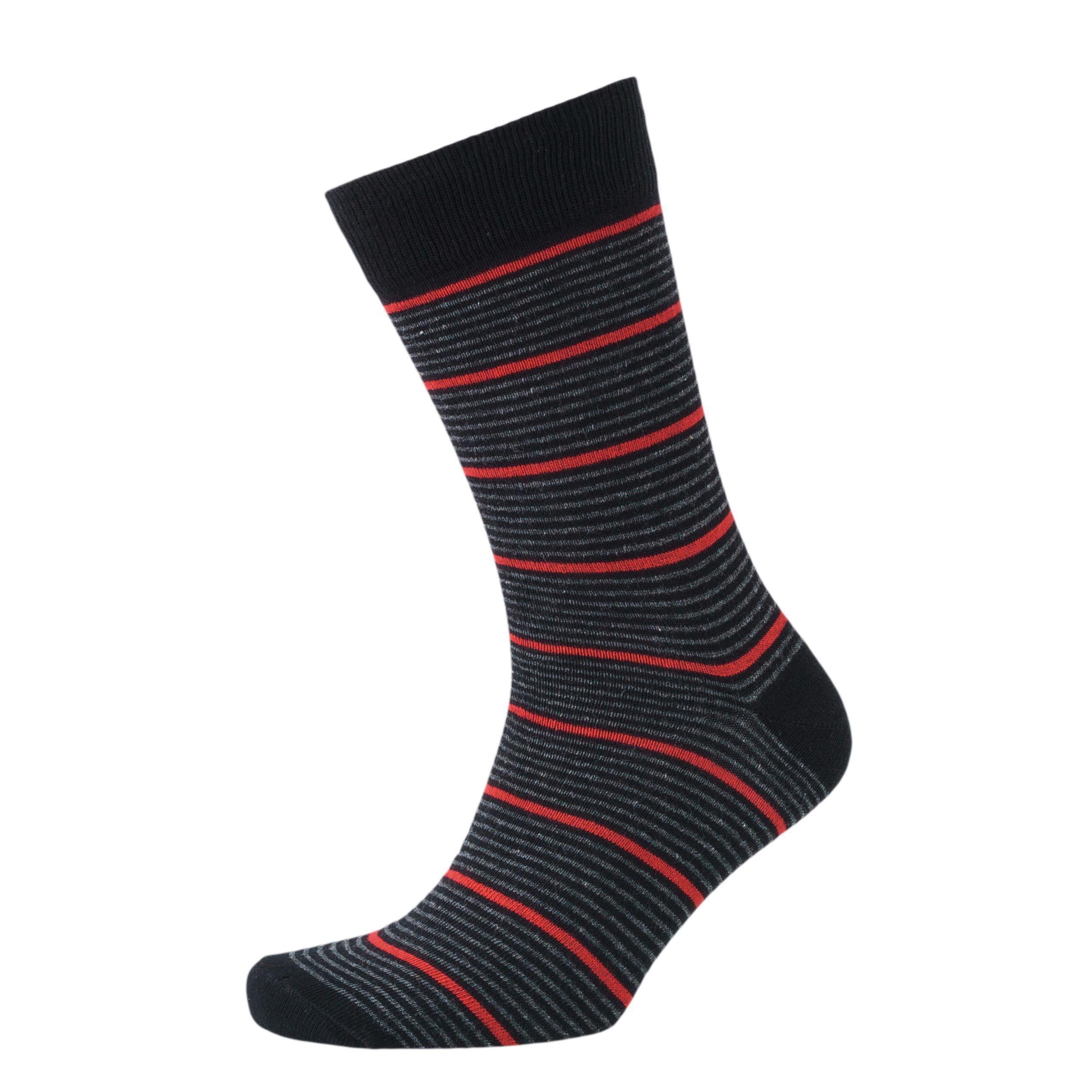 Stripe Mix Sig Socks 3Pk - Black Assorted Accessories