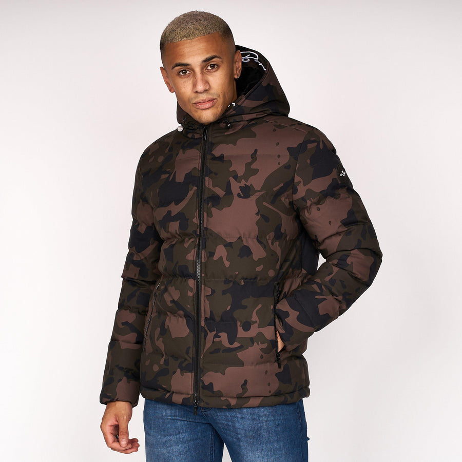 Born Rich Mens Emerton Camo Jacket Forest Camo