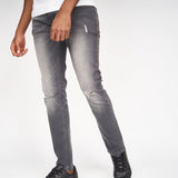 Money Mens Ape Rip Jeans Light Grey