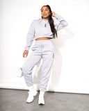 NVME Ladies Romelia Crew Sweat Grey Marl